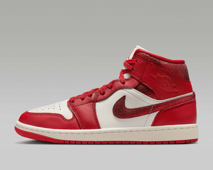 Men's Air Jordan 1 Mid SE Team Red Shoes