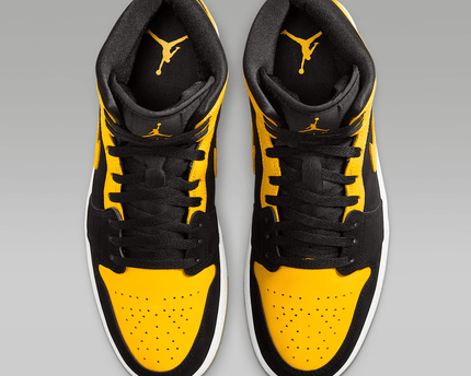 Men's Air Jordan 1 Mid SE Varsity Maize Shoes