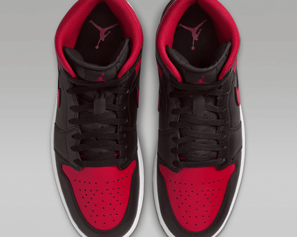 Men's Air Jordan 1 Mid SE Varsity Red Shoes