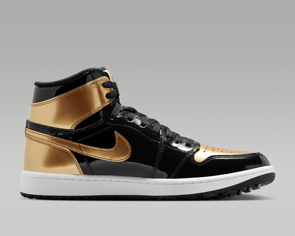 Men's Air Jordan 1 Retro High Metallic Gold Shoes