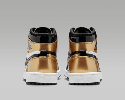 Men's Air Jordan 1 Retro High Metallic Gold Shoes