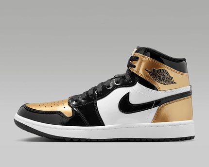 Men's Air Jordan 1 Retro High Metallic Gold Shoes