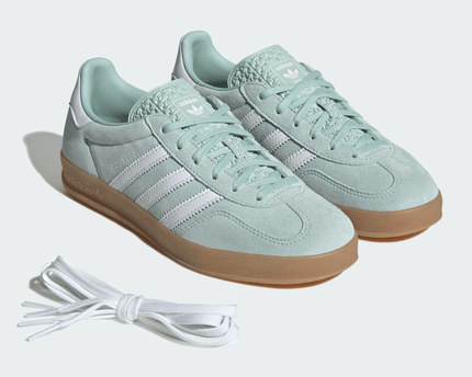 Men's Adidas Gazelle Indoor Ash Green Shoes
