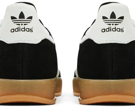 Men's Adidas Gazelle Indoor Black White Gum Shoes