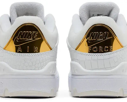 Men's Nigo x Air Force 3 Low SP 'White Metallic Gold' Shoes