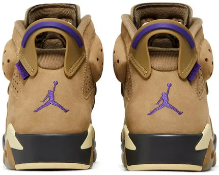 Men's Air Jordan 6 Brown Kelp Shoes