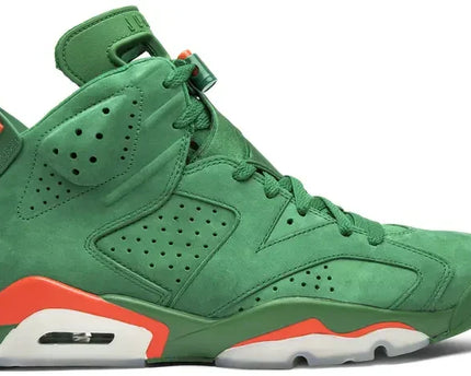 Men's Air Jordan 6 Green Suede Gatorade Shoes