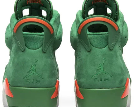 Men's Air Jordan 6 Green Suede Gatorade Shoes