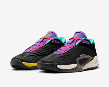 Men's Air Jordan Luka 4 Black Hyper Jade Shoes