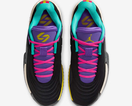 Men's Air Jordan Luka 4 Black Hyper Jade Shoes