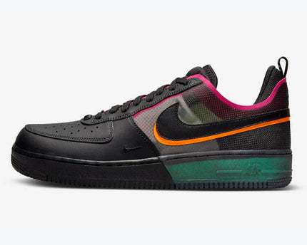 Men's Nike Air Force 1 Black Neon Shoes
