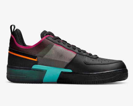 Men's Nike Air Force 1 Black Neon Shoes