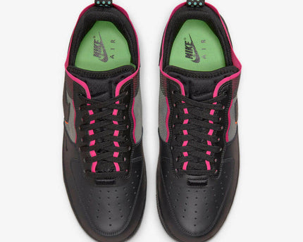 Men's Nike Air Force 1 Black Neon Shoes