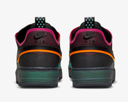 Men's Nike Air Force 1 Black Neon Shoes