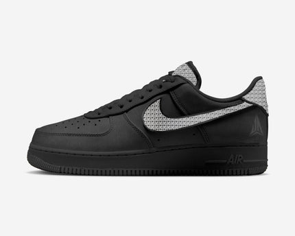 Men's Nike Air Force 1 Low 'Black Metallic Silver ' Shoes
