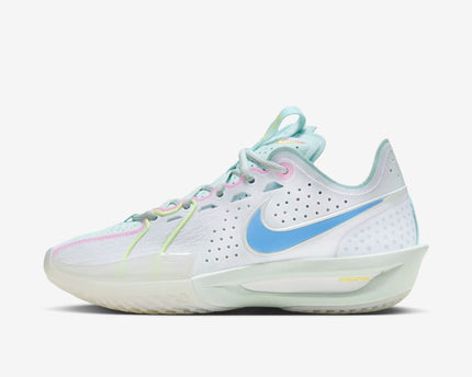 Men's Nike GT Cut 3 White Aquarius Blue Shoes