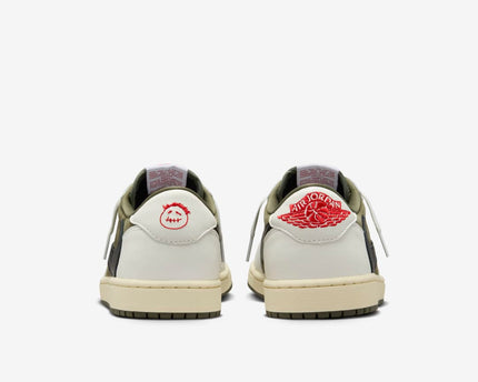 Men's Travis Scott x Air Jordan 1 Low ' Medium Olive' Shoes