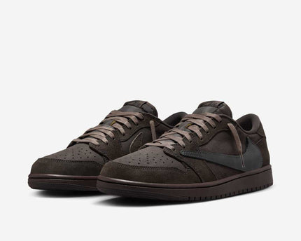 Men's Travis Scott x Air Jordan 1 Low 'Velvet Brown' Shoes