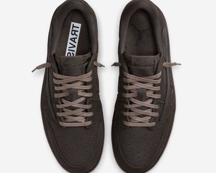 Men's Travis Scott x Air Jordan 1 Low 'Velvet Brown' Shoes