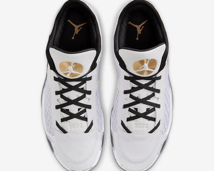 Men's Nike Air Jordan 38 White Metallic Gold Shoes