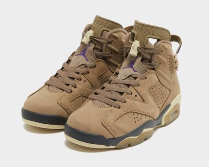 Men's Air Jordan 6 Brown Kelp Shoes