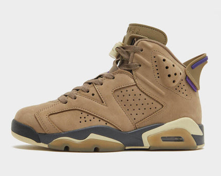 Men's Air Jordan 6 Brown Kelp Shoes