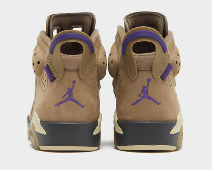 Men's Air Jordan 6 Brown Kelp Shoes