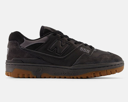 Men's New Balance 550 Black Gum Shoes