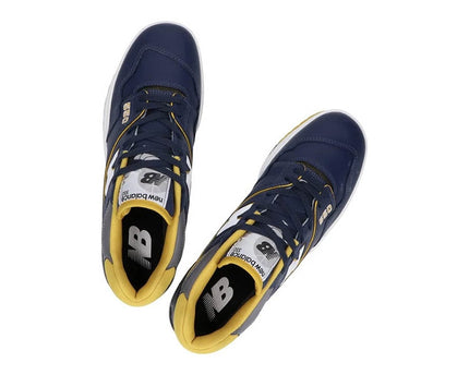 Men's New Balance 550 Navy Yellow Shoes