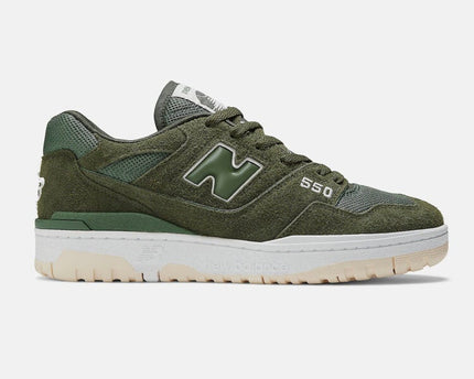 Men's New Balance 550 Olive Suede Shoes
