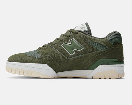 Men's New Balance 550 Olive Suede Shoes