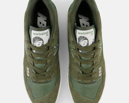 Men's New Balance 550 Olive Suede Shoes