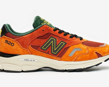 Men's New Balance 920 Forest Green And Orange Shoes