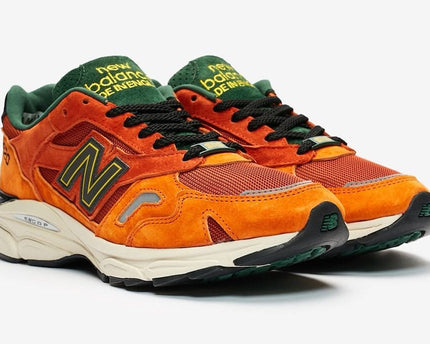 Men's New Balance 920 Forest Green And Orange Shoes