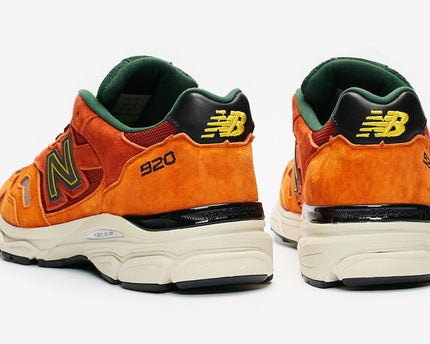 Men's New Balance 920 Forest Green And Orange Shoes