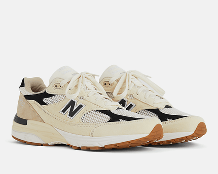 Men's New Balance 993 Sea Salt Black Shoes
