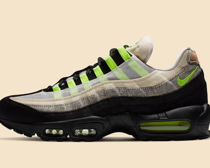 Men's Nike Air Max 95 Black Summit White-Volt Shoes