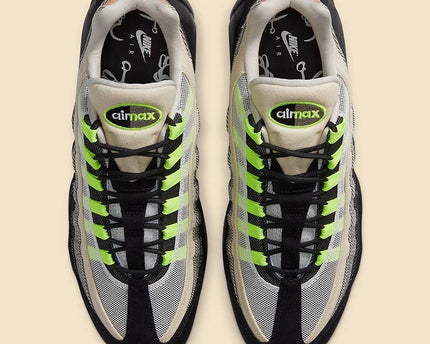 Men's Nike Air Max 95 Black Summit White-Volt Shoes