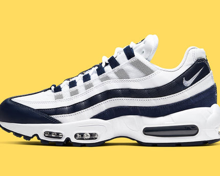 Men's Nike Air Max 95 White Midnight Navy Shoes