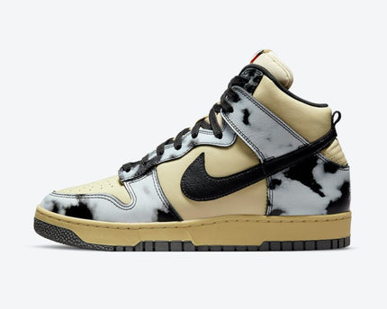 Men's Nike Dunk High Black Acid Wash Shoes