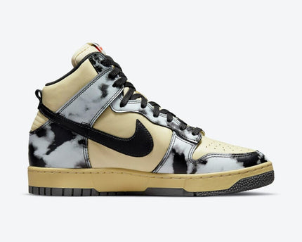 Men's Nike Dunk High Black Acid Wash Shoes