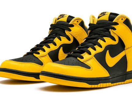Men's Nike Dunk High Black Varsity Maize Shoes