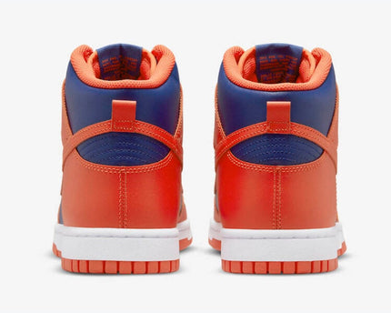 Men's Nike Dunk High Blue And Orange Shoes