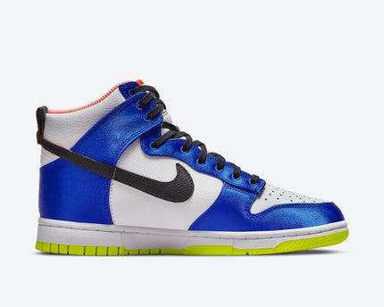 Men's Nike Dunk High Blue Satin Shoes