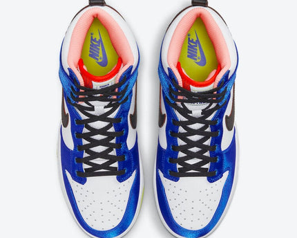 Men's Nike Dunk High Blue Satin Shoes