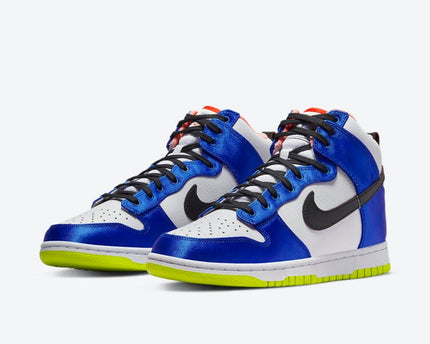 Men's Nike Dunk High Blue Satin Shoes