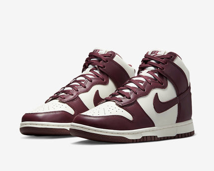 Men's Nike Dunk High Burgundy Crush Shoes