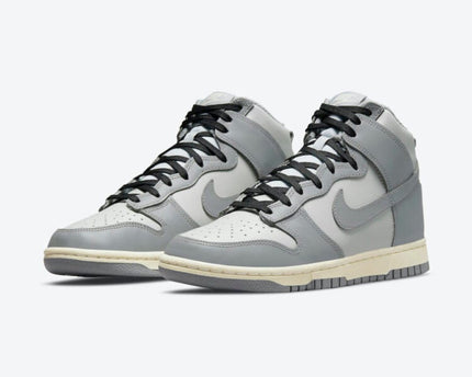 Men's Nike Dunk High Grey White Shoes