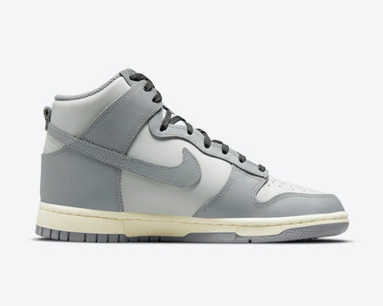 Men's Nike Dunk High Grey White Shoes