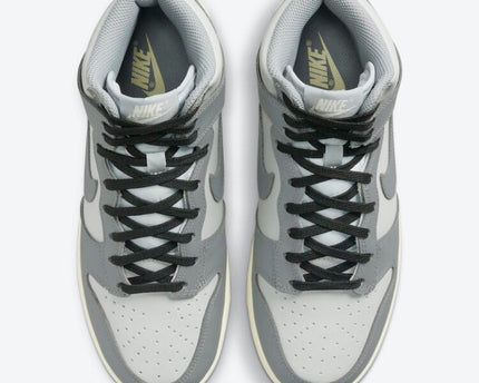 Men's Nike Dunk High Grey White Shoes